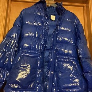 Gap PrimaLoft Hooded Blue Jacket XXL